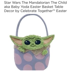 👀50% OFF - NWT‼️ Disney Star Wars Grogu Plush Easter Basket